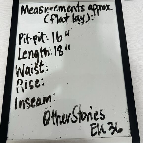 Other Stories Top Women Small EU 36 Coquette Black Ditzy Floral Milkmaid Cottage - Picture 16 of 16